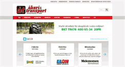 Desktop Screenshot of akeritransport.se