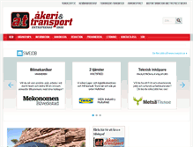 Tablet Screenshot of akeritransport.se